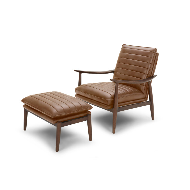Lymingt Upholstered Armchair with Footstool