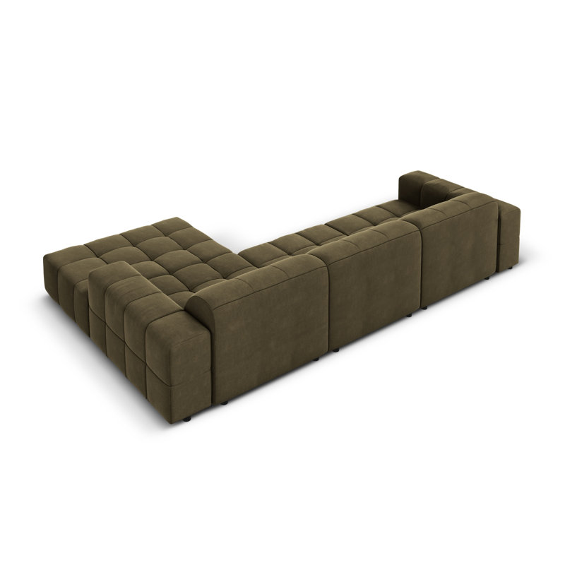 Chicago 4 Seater Corner Sofa, Right Hand Facing, Green