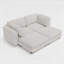 Canapé modulaire modulaire, siège de canapé convertible avec rangement, ensemble canapé-lit modulaire, combinaisons modulaires flexibles en tissu pour le salon (4 sièges)-1600591667