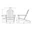 Fauteuil Adirondack POLYWOOD surdimensionné classique POLYWOOD-9705885