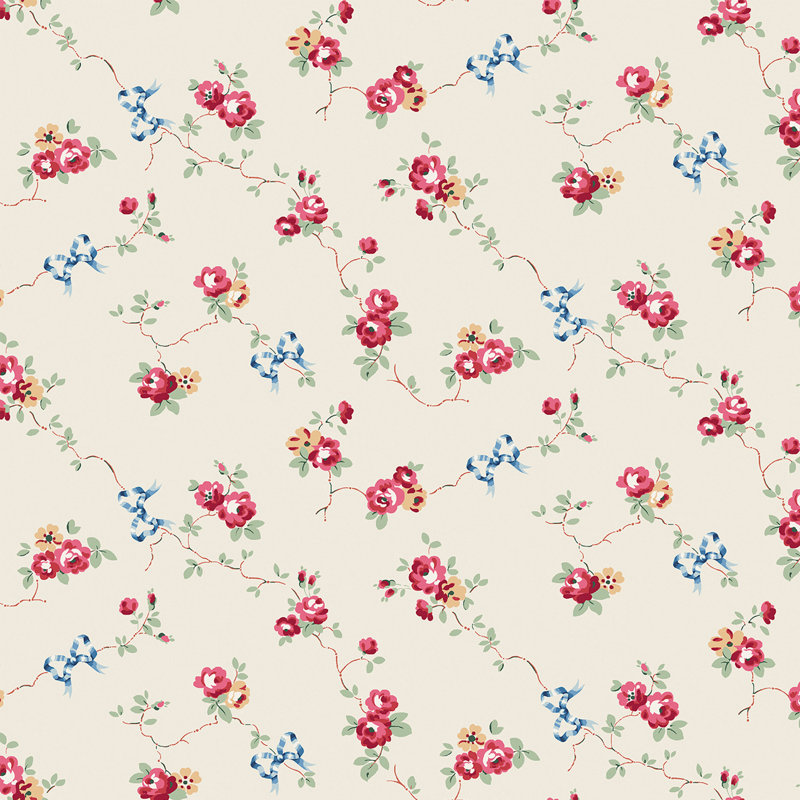 Cath Kidston Rose & Bows Navy, Cream