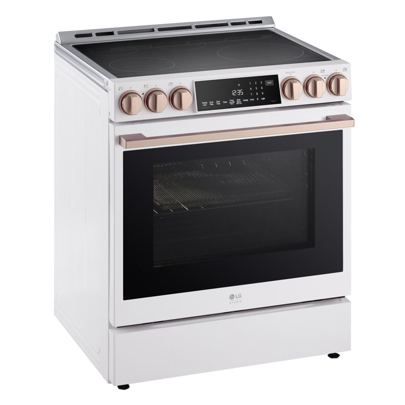 LG STUDIO Induction Slide-in Range, Essence White