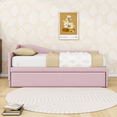 Twin Upholstered Daybed with Pop Up Trundle
