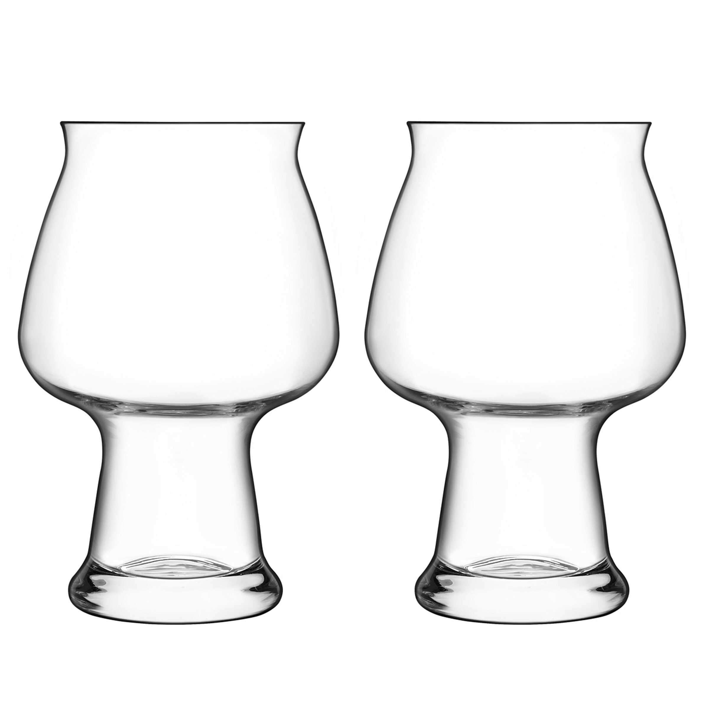 Luigi Bormioli Birrateque 18.25 oz Pilsner Beer Glasses Set of 2