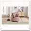 Chaise pivotante rembourrée en velours côtelé-1718031955