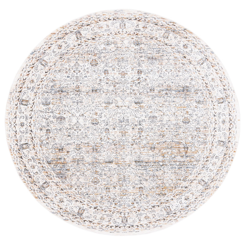 Gefell 600 Performance Oriental Rug, Round 6'