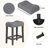 Versatile 4-Piece Bar Table Set with Power Outlet and Comfortable Stools-104495569