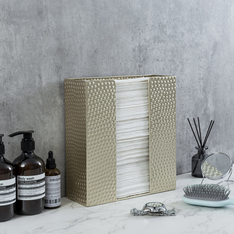 Metal Wall Mounted Optional and Wall Mounted Required Paper Towel Holder