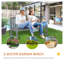 Banc de jardin extérieur Outsunny 142 cm en bois avec dossier et accoudoirs, 2 places, gris, idéal pour terrasse, piscine et balcon.
