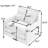 36" Chenille Upholstered Single Swivel Chair-114237955