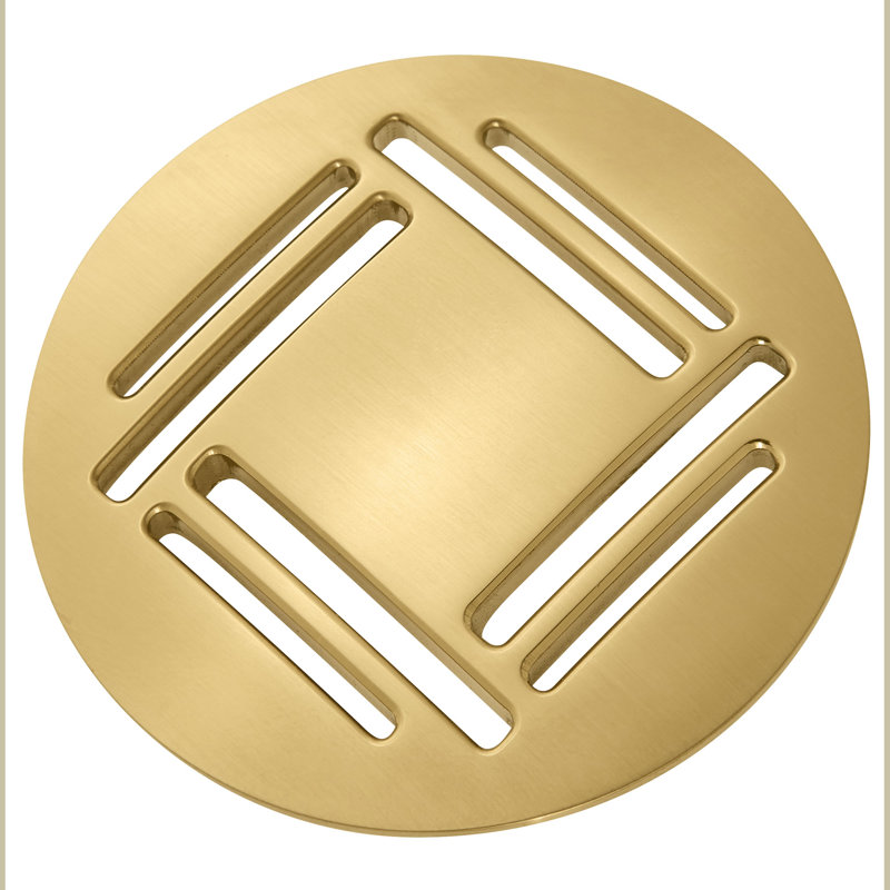 Belshire Grid Drain, Satin Brass
