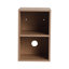 Meuble-lavabo mural de 68 po avec lavabo en céramique blanche, tablettes de rangement, porte à fermeture en douceur et surface anti-égratignures, emballage Kd, rebords arrondis en contreplaqué,-276958809