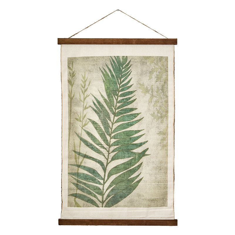 Fern Leaf Scroll Cotton Tapestry