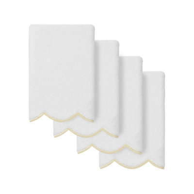  Ensemble de serviettes 100% coton turc ADORNIA 4PC Fingertip
