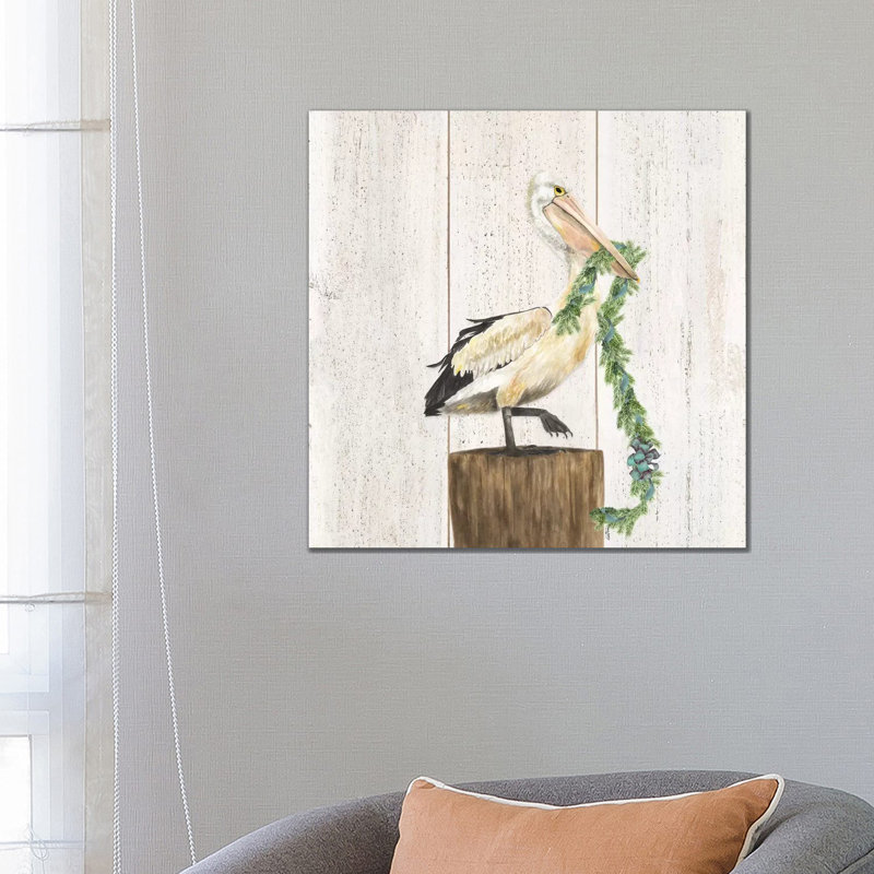 Christmas On The Coast Aqua II by Tara Reed - Wrapped Canvas Painting