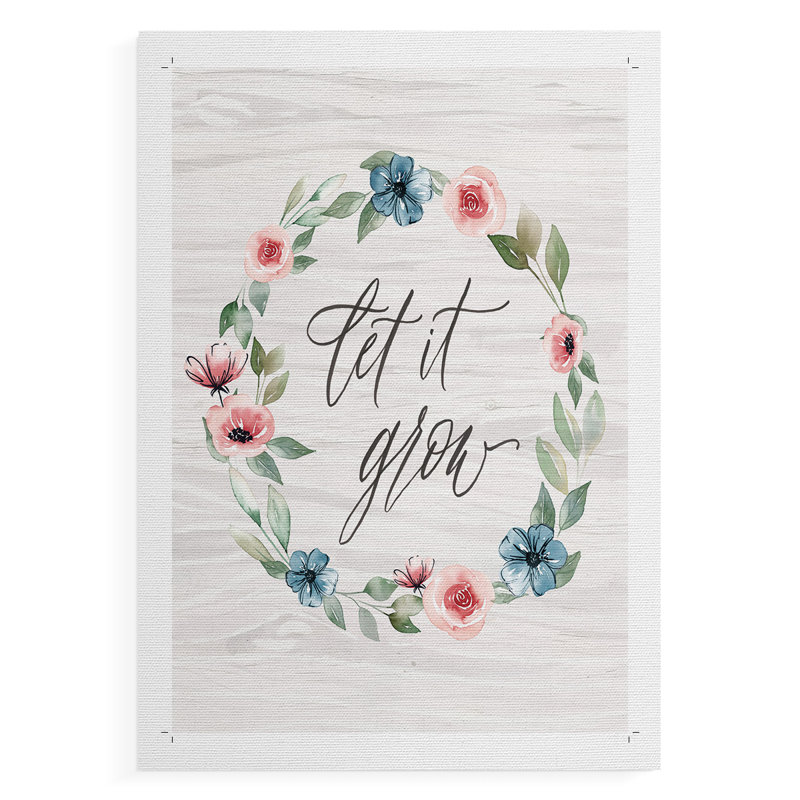Let It Grow - Impression sur toile seulement - NON-CADRE, H 48 po x l 32 po