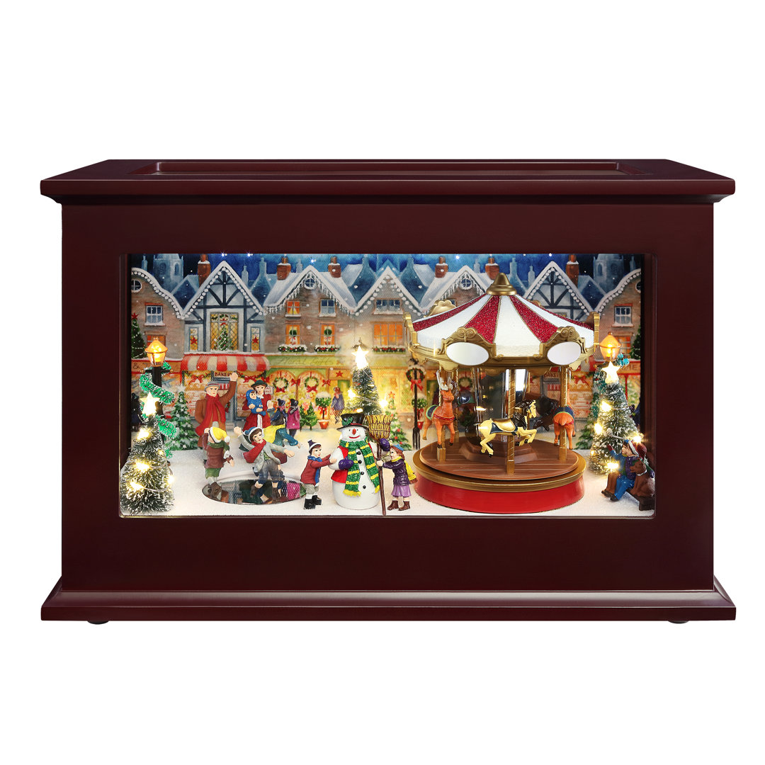 13" Heirloom Christmas Music Box Mr. Christmas