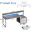 Bureau d'ordinateur l 66,69 po Berrian-956920033