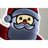 Celebrations LED Infinity Santa 30 in. Yard Decor