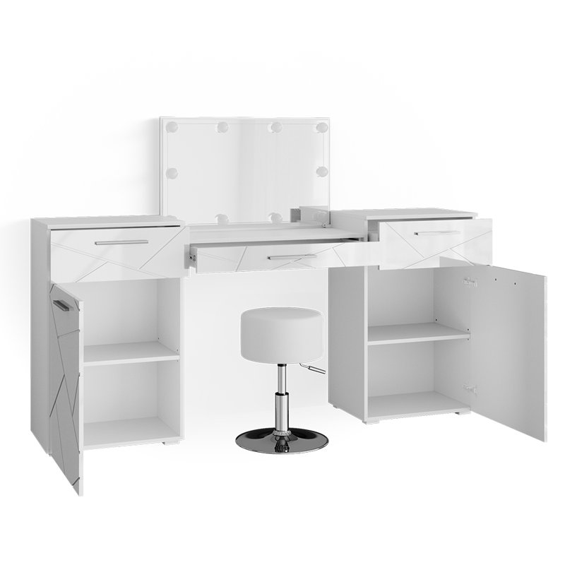Biftu Dressing Table with Mirror
