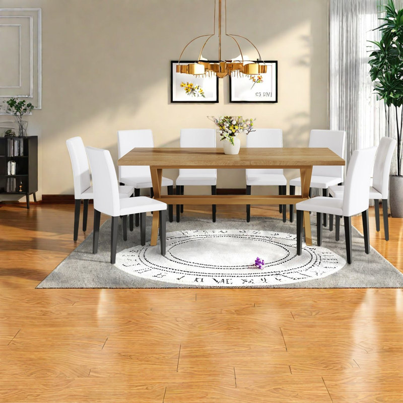 Ensemble de table de salle à manger moderne (doit inclure la table et la chaise), panneau de fibres à densité moyenne en métal