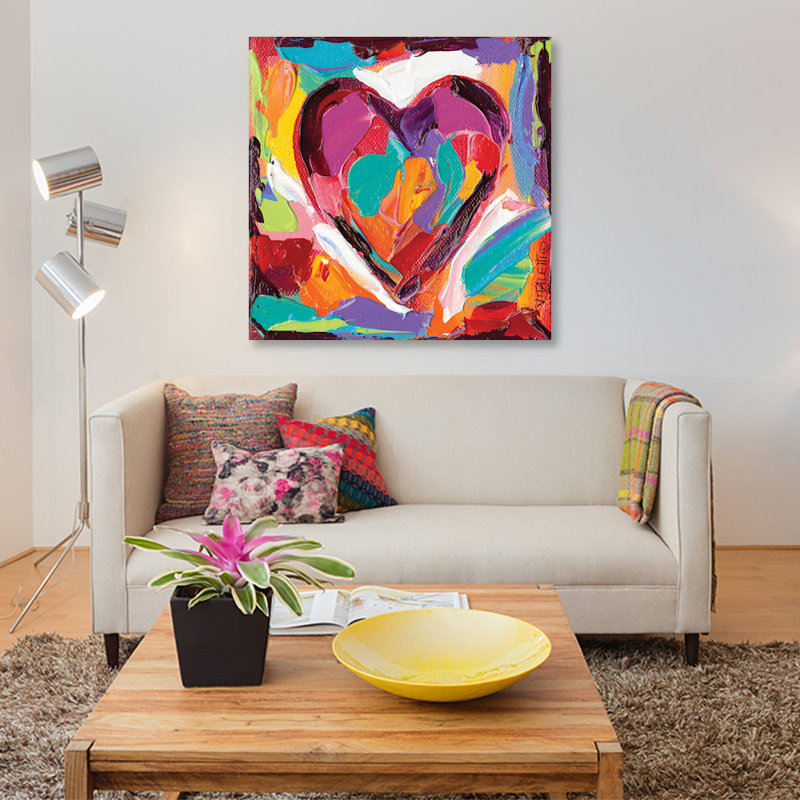 « color expressions iv », reproduction d’impression sur toile tendue, H 18 po x l 18 po x P 1,5 po