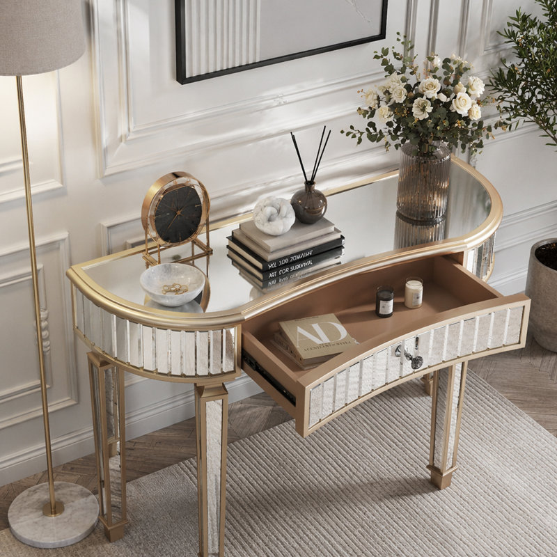 Console Table, Golden,Silver