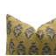 Fabdivine Boho Block Print Pillow Cover Green Linen Throw Cushion for Sofa, Bedroom, Couch Mormukut - 16X16 Inch-1295583424-1295583419-1295583412