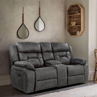 Upholstered 74.5 " Microfiber / Microsuede Sofa