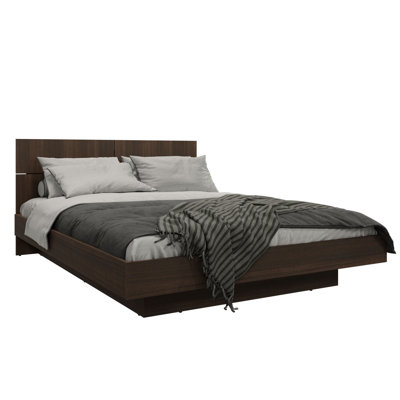Combo Zen KAPPA Platform Bed with Headboard – Easy Assembly, No Box Spring Required