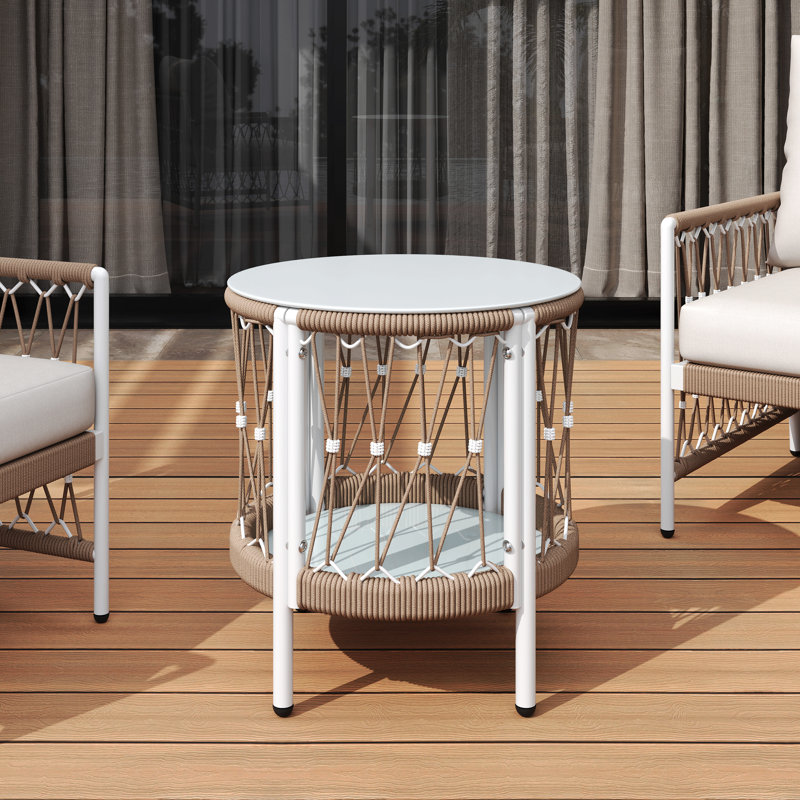 Table d'appoint d'extérieur 17,32 po Bohemian Garden