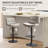 Double-Layer Upholstered Swivel Adjustable Height Bar Stool Counter Stool (Set of 4)-2069916372-2069916366