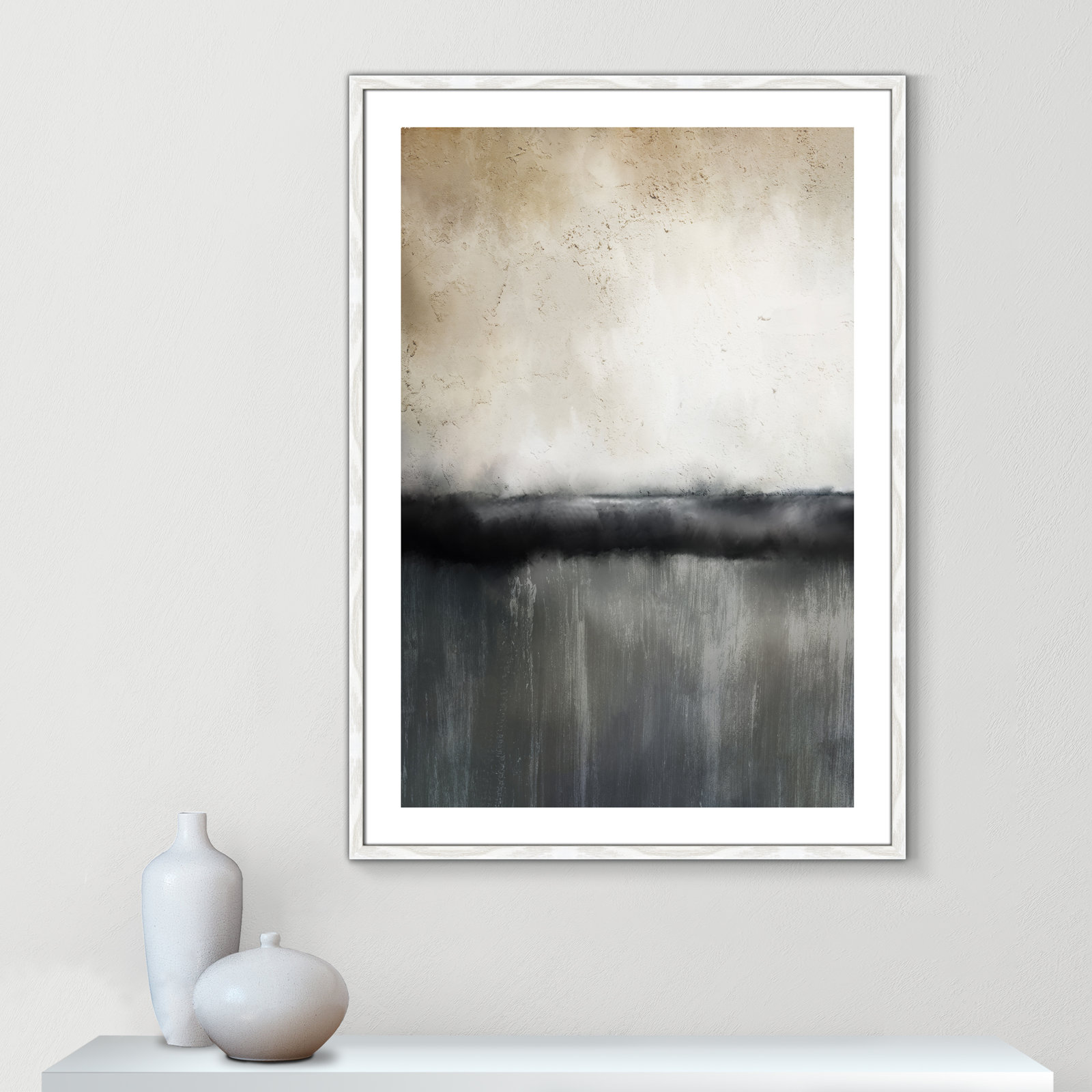 Sunset by Kimberly Allen Print, Picture Framed Paper, 41.5" H x 29.5" W, Gold Bead