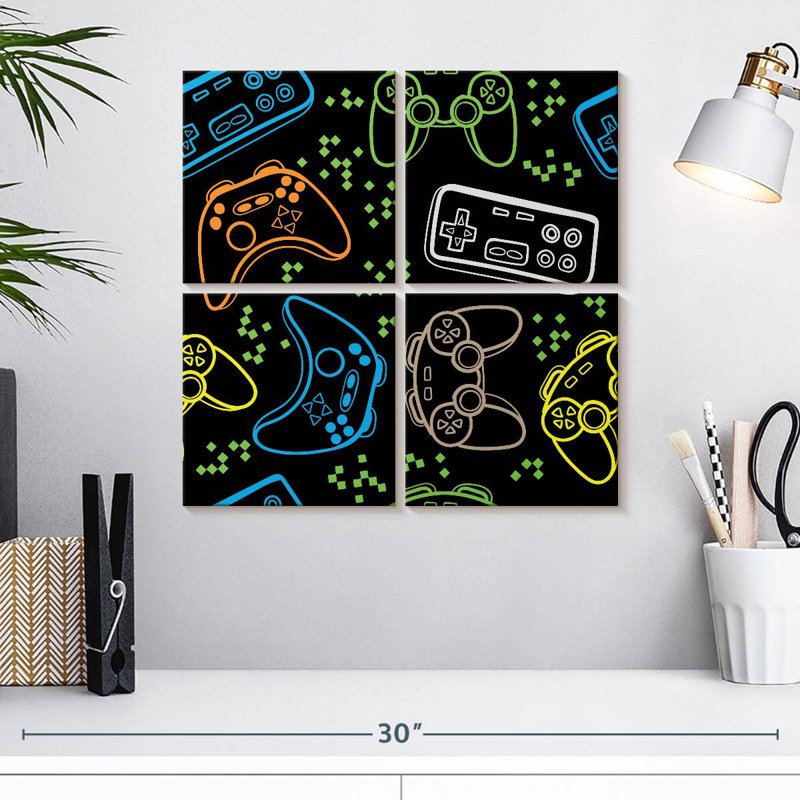 Motif de joysticks de jeux vidéo