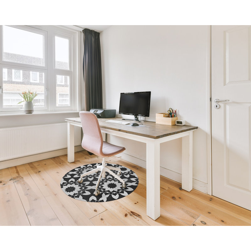 Kaiyan Hard Floor Straight Round Chair Mat