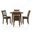 Ensemble de salle à manger 5 pièces Kitchen Table ronde et 4 chaises d'appoint en bois