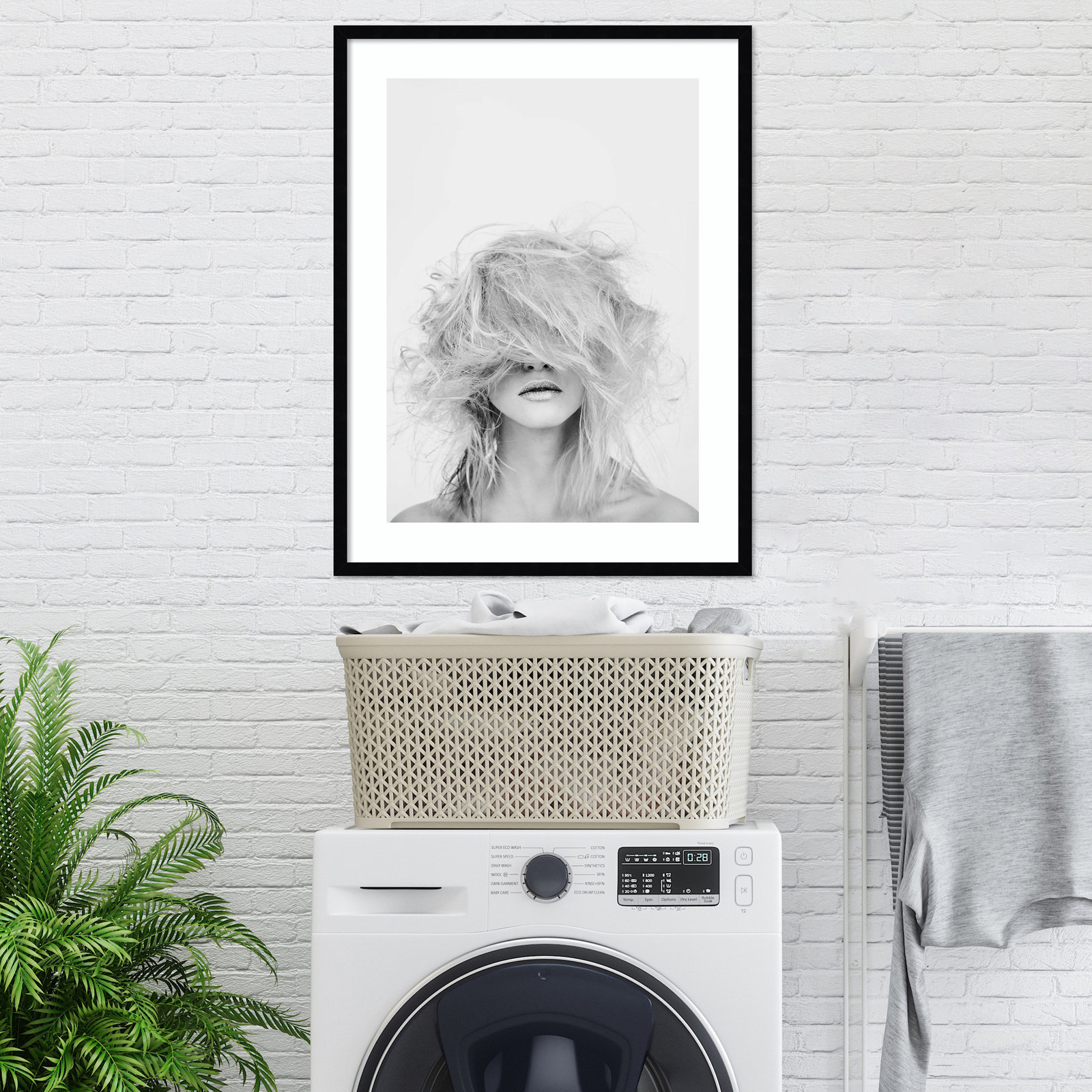Valora "Makeover" Print on Wood, 33" H x 25" W, Black Framed