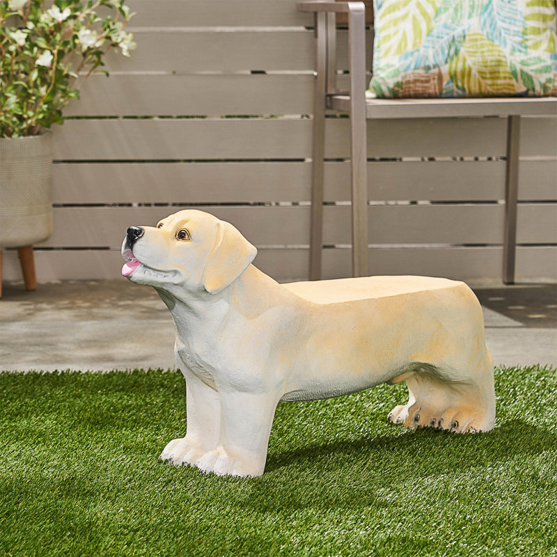 Banc d'extérieur MGO DOG Bench, aucun assemblage requis, Marron clair