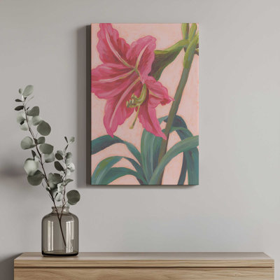Vibrant Amaryllis II by June Erica Vess Canvas Art Print