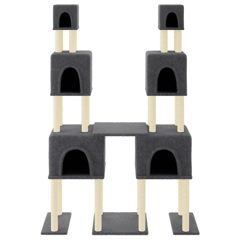 Waynesville 199cm H Cat Tree, Dark Grey