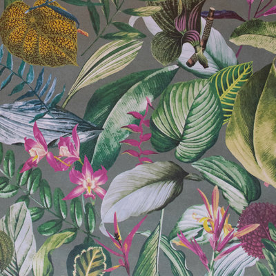 Auhert Kiribati Floral Inspired 8.5 m x 70cm Wallpaper Rol
