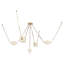 Mineral 5-Light Brass dimmable LED Chandelier-1670624177-1670624188