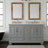 Freestanding vanity with two sinks