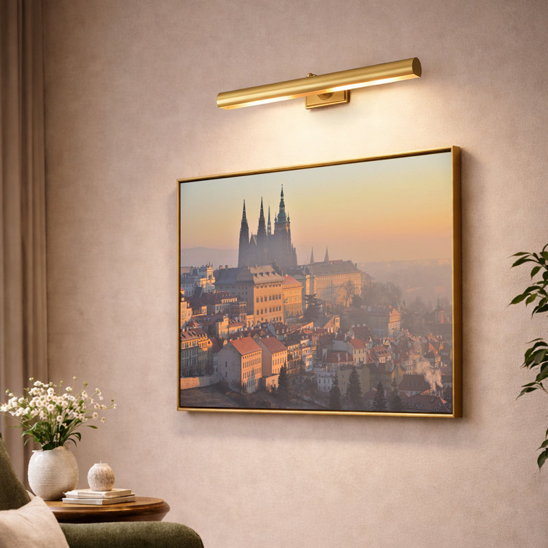 Solid Brass Picture Light, 24" Wide