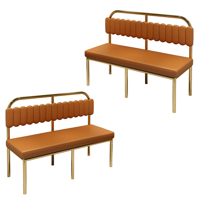 Banc de rangement pour restaurant Retro Light Luxury, Orange
