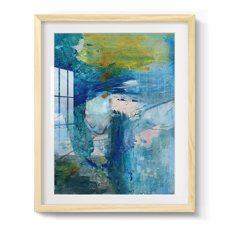 Spring Winds III - Impression encadrée avec passe-partout et verre, Naturel