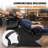 53.5"D Shampoo Bowl And Chair Set For Salon, Hair Washing Station With ABS Sink & Side Storage, Black