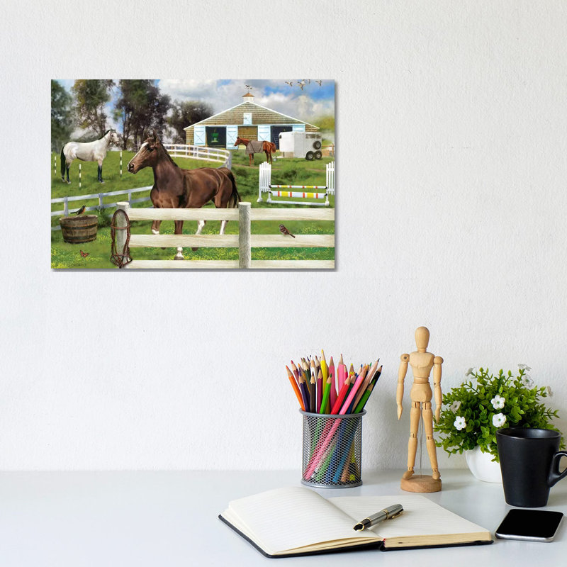 Working On Jenny by Giordano Studios - Wrapped Canvas Painting, 20.32 cm H x 30.48 cm W