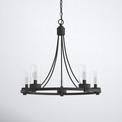 Laurie 5 - Light Metal Dimmable Chandelier