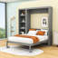 Lit escamotable en bois avec tablettes et lattes Geva-631003916-631003915